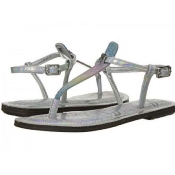 SAM EDELMAN Gigi Amore Rainbow Glitter Sandals - Picture 1 of 6